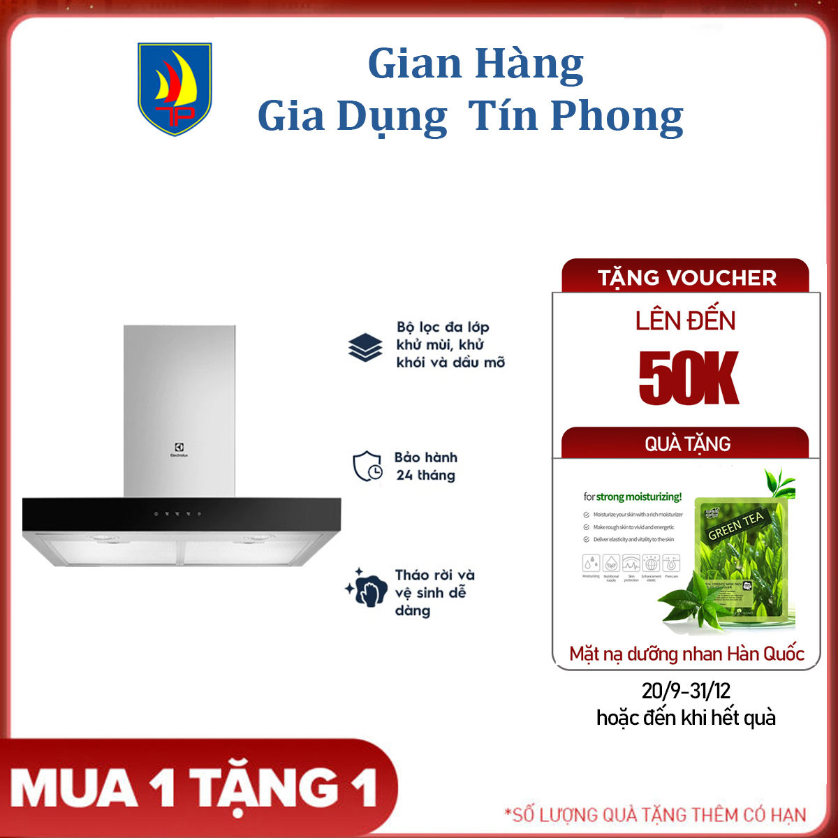 Máy hút mùi ống Electrolux EFC735SAR - Hàng chính hãng