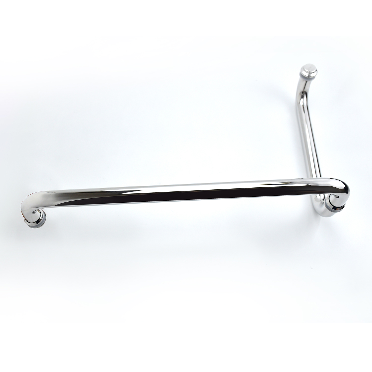 Tay nắm cửa vách tắm kính bo tròn inox 304 chống gỉ mặt gương Hiwin HD-600