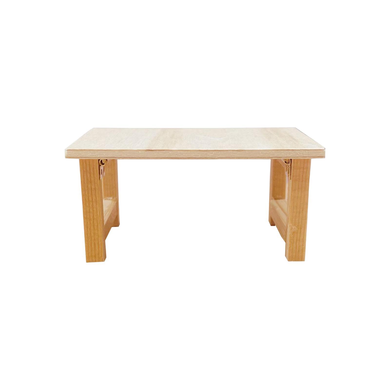 Miniature Dollhouse Table Decor Handmade Children Toy Simulated Furniture Model Pretend Play Gifts for Girls Children Birthday Gifts