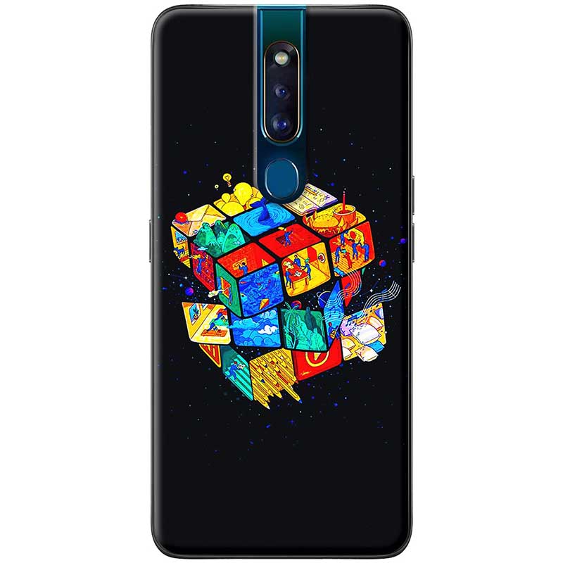 Ốp lưng dành cho Oppo F11 Pro mẫu Rubik
