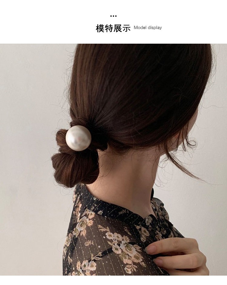 Dây cột tóc nữ 1 hạt ngọc phong cách Hàn Quốc đơn giản, thanh lịch