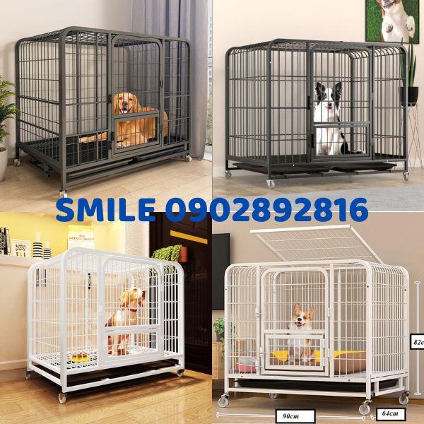 Chuồng Chó Nan Ống Cao Cấp Sơn Tĩnh Điện Size 80cm Dành Cho Thú Cưng