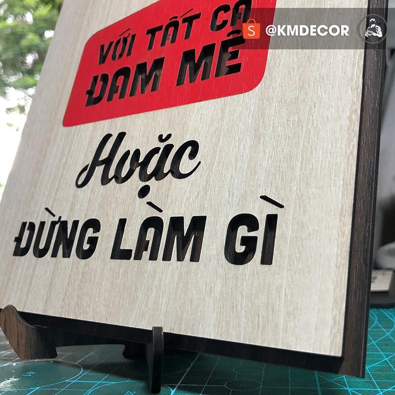 - Mẫu tranh tạo động lực bằng gỗ trang tr