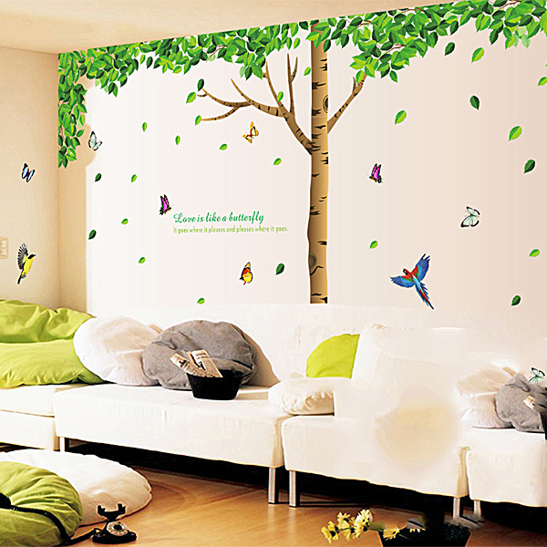 Decal Dán Tường Cây Bóng Mát Binbin PK01