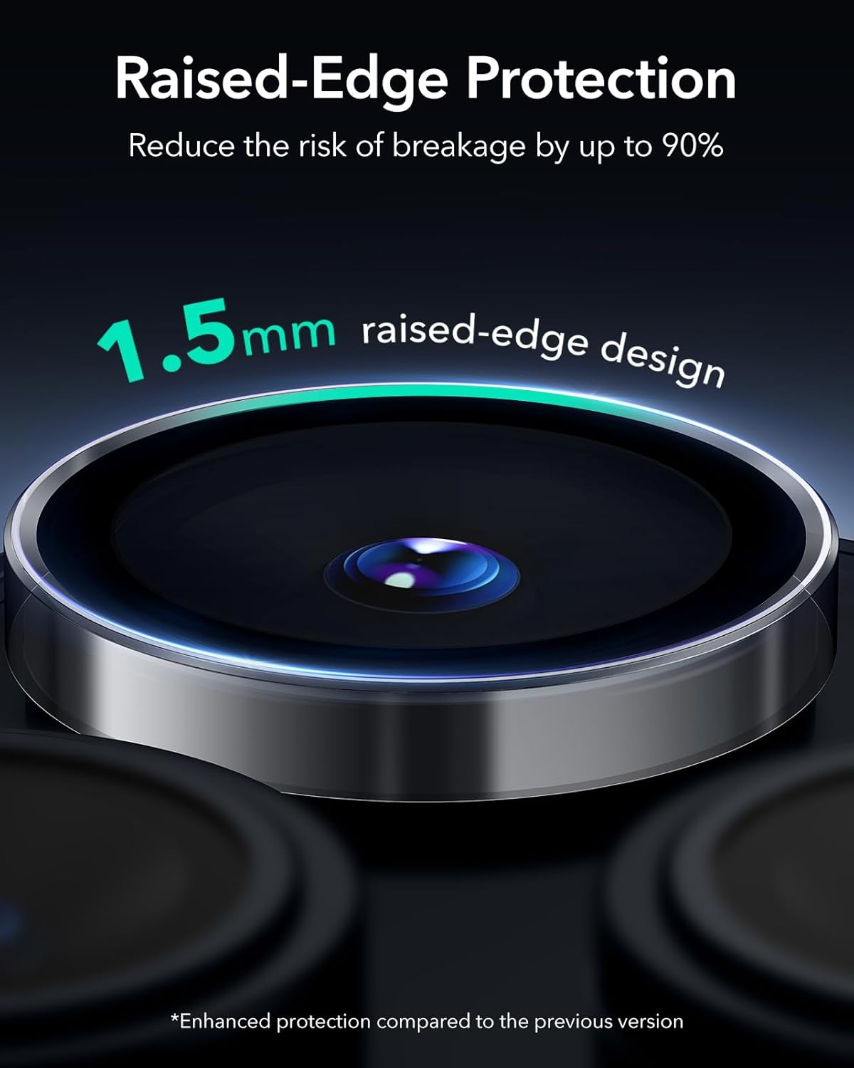 Kính Cường Lực siêu mỏng chống trầy xước bảo vệ ống kính camera ESR cho iPhone 16 Pro / iPhone 16 Pro Max - Hàng Chính Hãng