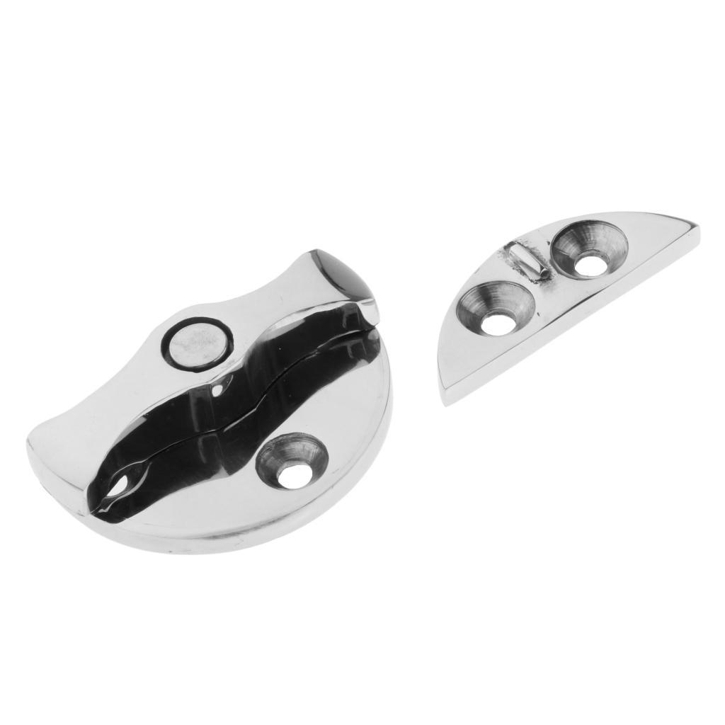 Practical Marine Boat Stainless Steel Twist Lock Round Catch Latch 1.8inch Silver for Boat Marine Easy to Install