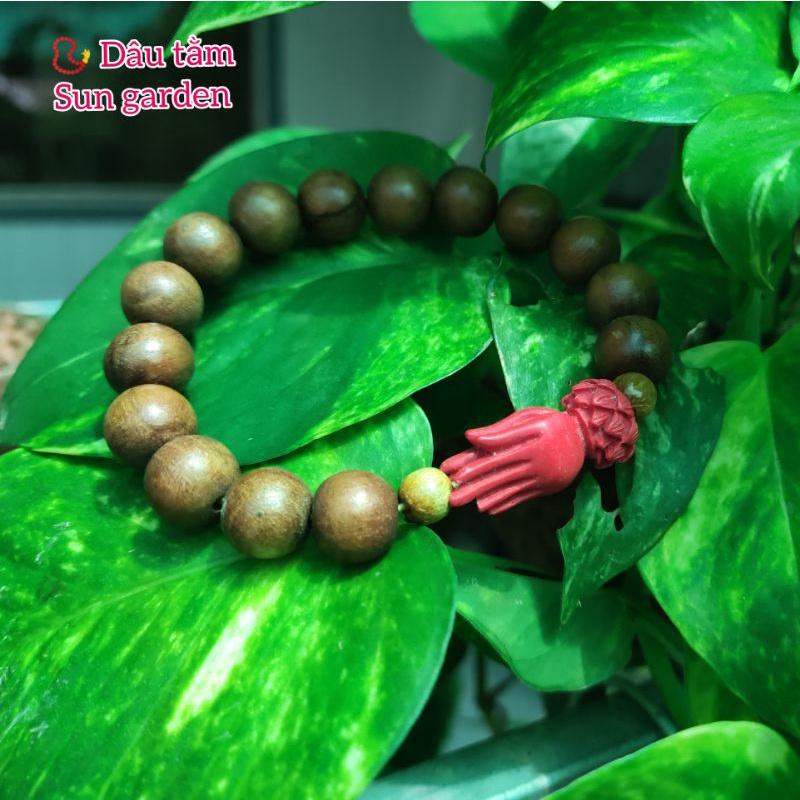 Vòng tay gỗ dâu tằm cho người lớn hạt 10mm Unisex