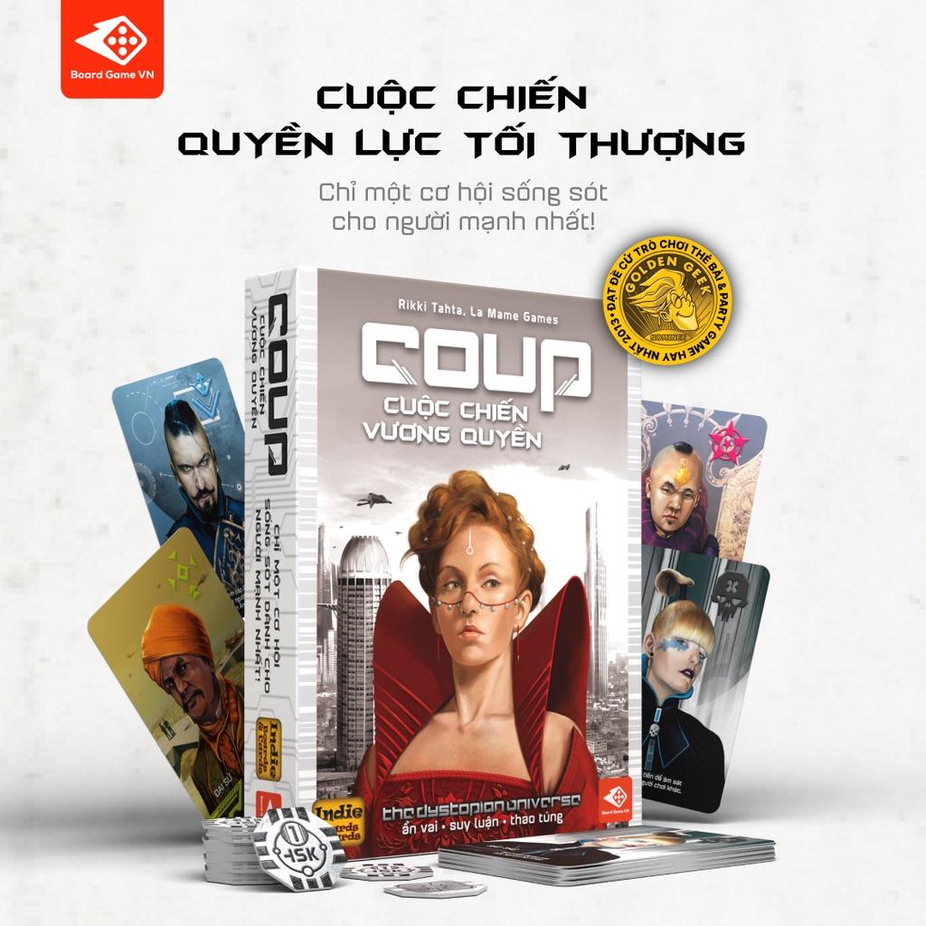 COUP - Cuộc chiến vương quyền| Board game, game thẻ bài| Boardgamevn