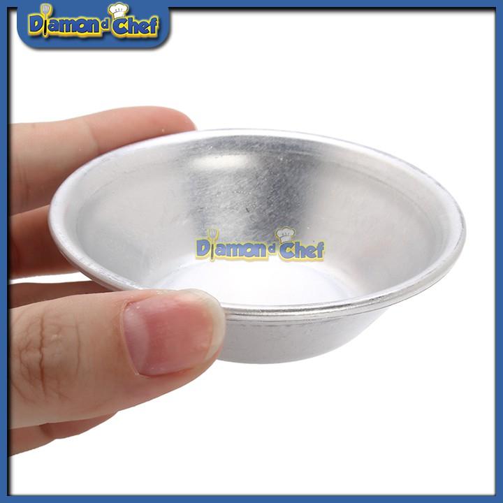 10 Khuôn Nhôm Trơn Tròn Nướng Bánh Tart