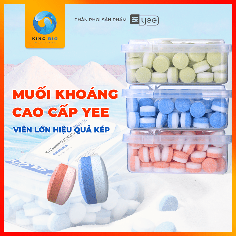 Muối khoáng Yee 2 màu loại đặc biệt, tăng cường sức đề kháng phòng bệnh cho cá cảnh