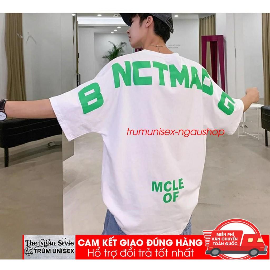 Áo thun unisex form rộng tay lửng nam nữ hàn quốc Lá MCLE 2021 aothununisex aophongnam