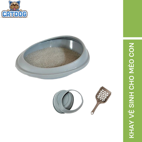 Khay vệ sinh cho mèo con Purmi size nhỏ nhiều màu
