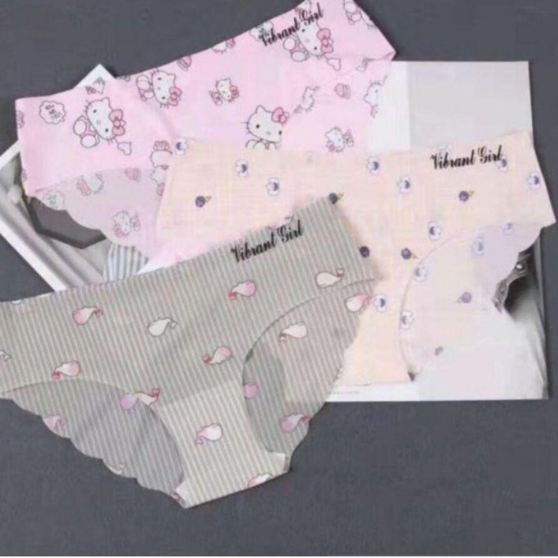 Combo5 quần lót Nữ, Quần Su Đúc Điều Hòa Hình Siêu Cute Ngộ Nghĩnh
