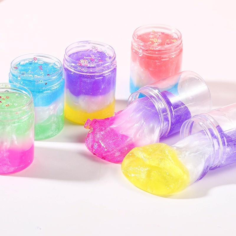 SLIME NGỌC TRAI BIỂN charm sao phối 2 màu cực đẹp đồ chơi slam squishy