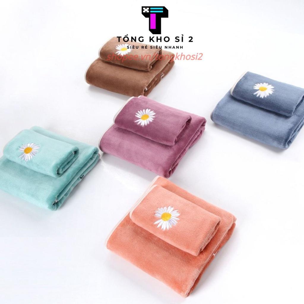 PVN17833 Set 2 khăn tắm hoa cúc T2