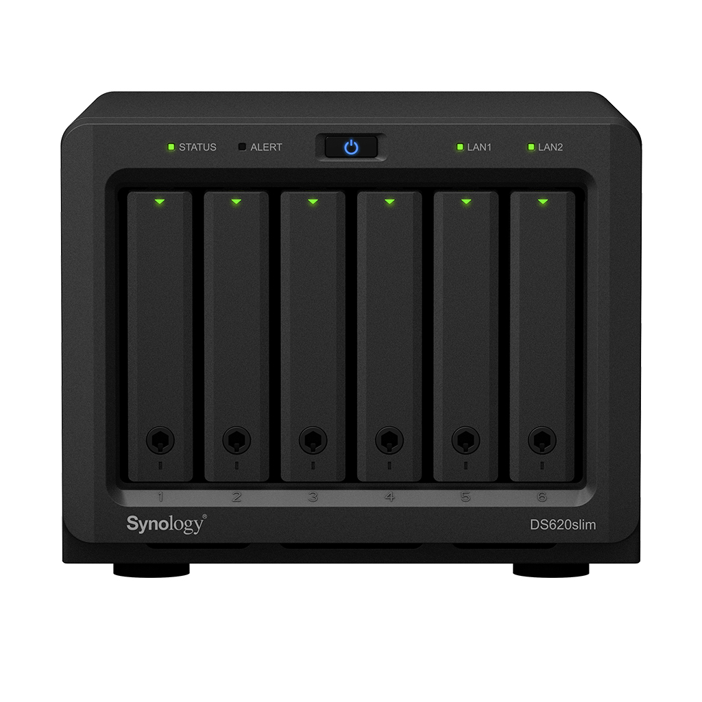 Thiết bị lưu trữ qua mạng - NAS Synology DS620 Slim - (Hàng chính hãng)