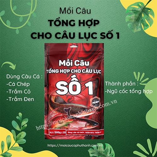 [Hàng chuẩn] Mồi Câu Tổng Hợp Cho Câu Lục Số 1