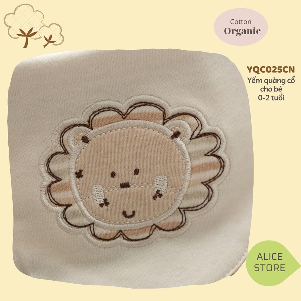 Khăn yếm tam giác cho bé ORGANIC hàng cao cấp 100% SỢI BÔNG COTTON HỮU CƠ TỰ NHIÊN có thêu hoạ tiết cực đẹp