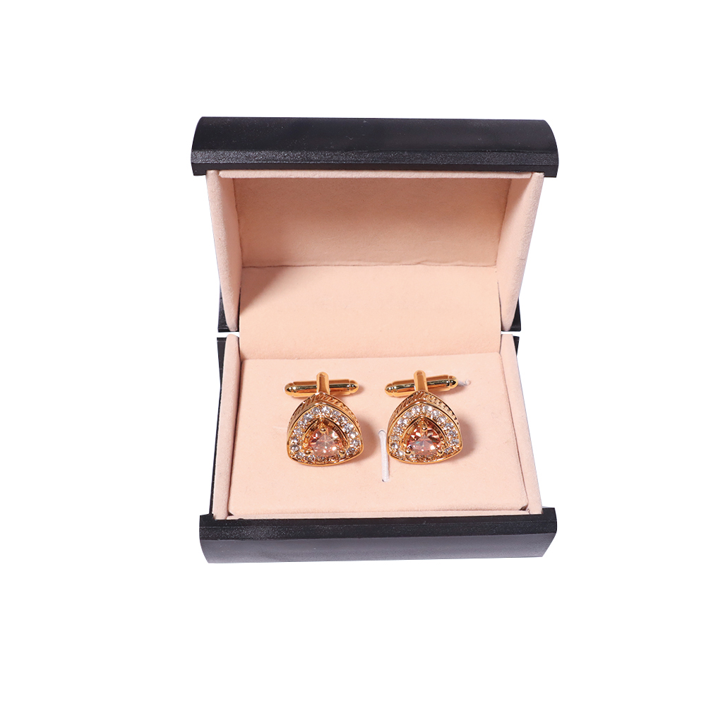 khuy măng set, cufflinks măng set-Khuy măng set cài áo cho nam  màu vàng kim MSVK007