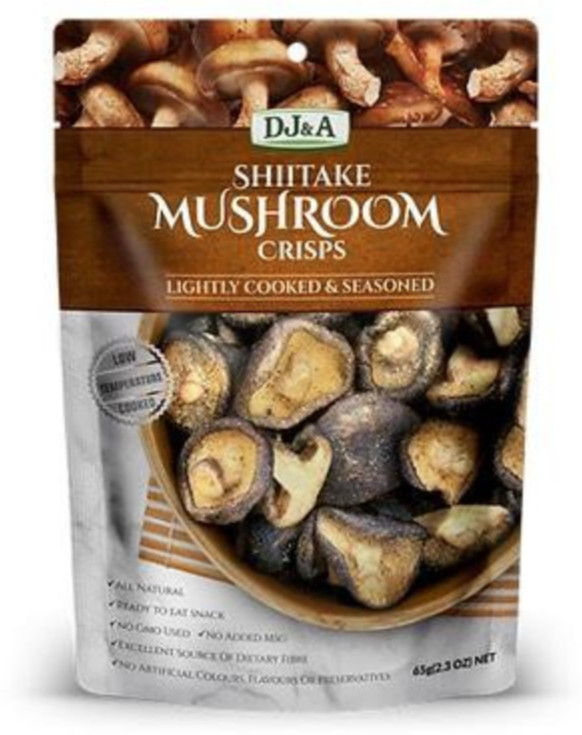 Nấm Shiitake sấy giòn DJ&A - DJ&A Shiitake Mushrooms Crisps