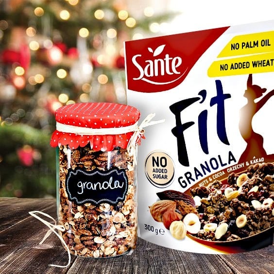 Ngũ Cốc dinh dưỡng Sante Granola Fit ( các loại hạt và ca cao) 300g DATE 2023