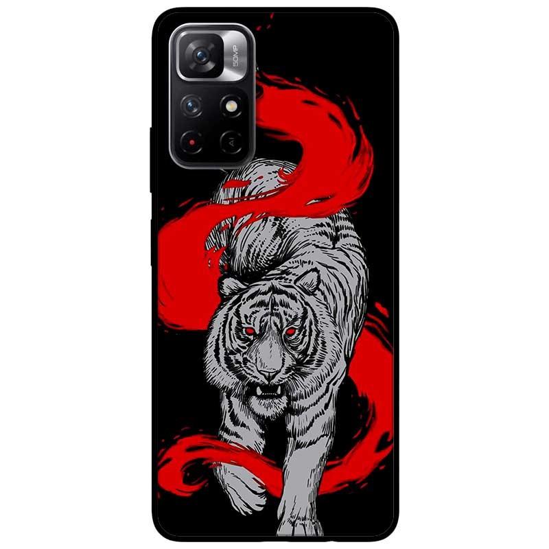 Ốp lưng dành cho Xiaomi Redmi Note 11 5G - Redmi Note 11T - Redmi Note 11S - Hổ Trắng Đỏ