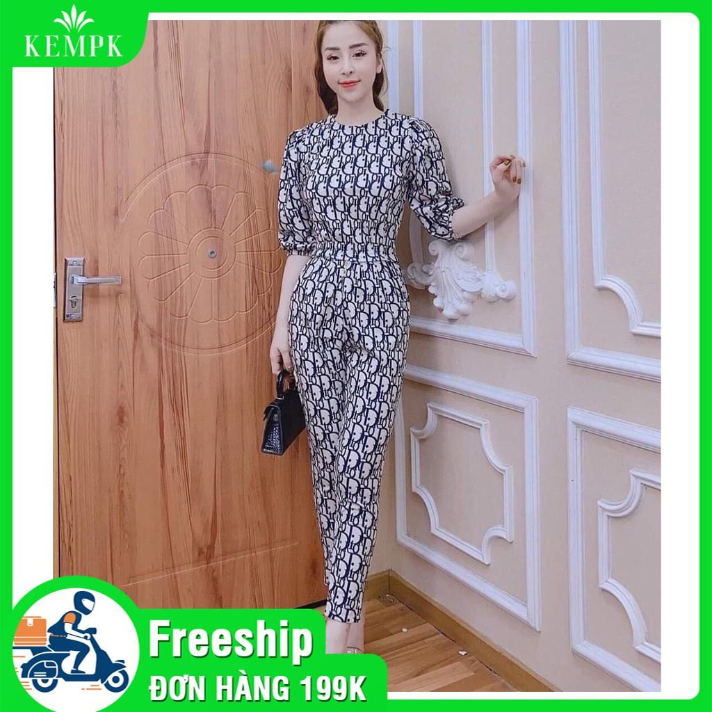 Jum họa tiết tay phồng phối họa tiết hoa xinh xắn thời trang nữ ĐẶNG DIỆU