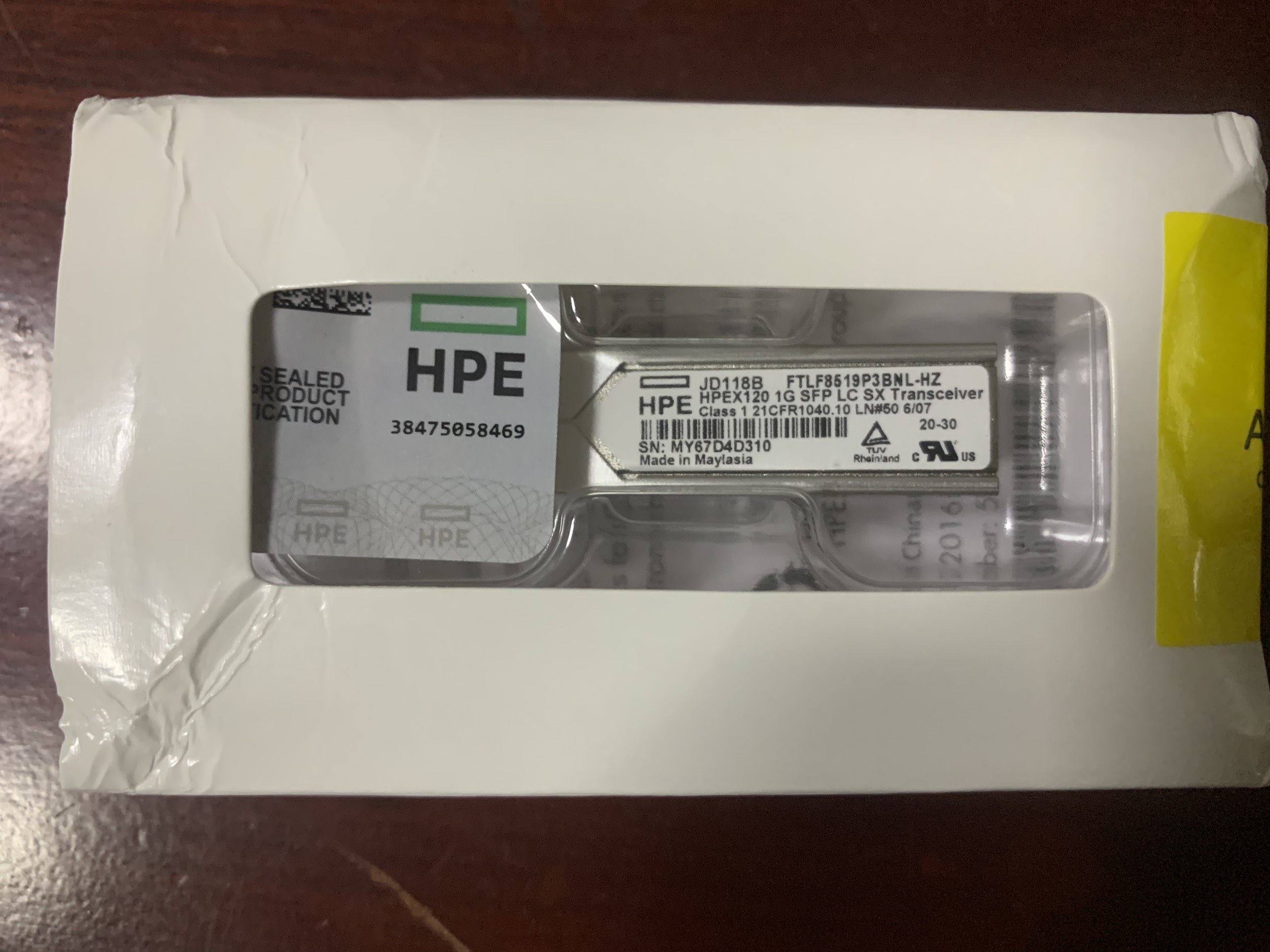 Mô đun quang HPE JD118B X120 1G SFP LC SX Transceiver hàng nhập khẩu