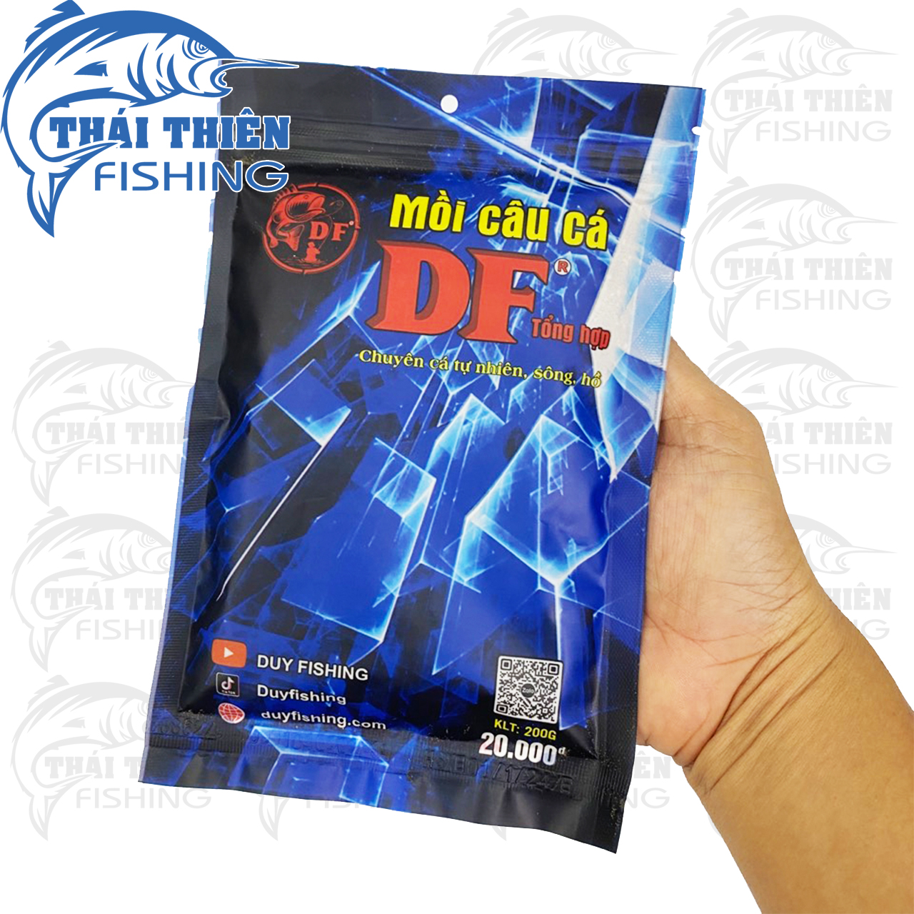 Mồi Câu Cá DF Tổng Hợp Gói 200g Dùng Câu Sông Tự Nhiên, Hồ Dịch Vụ