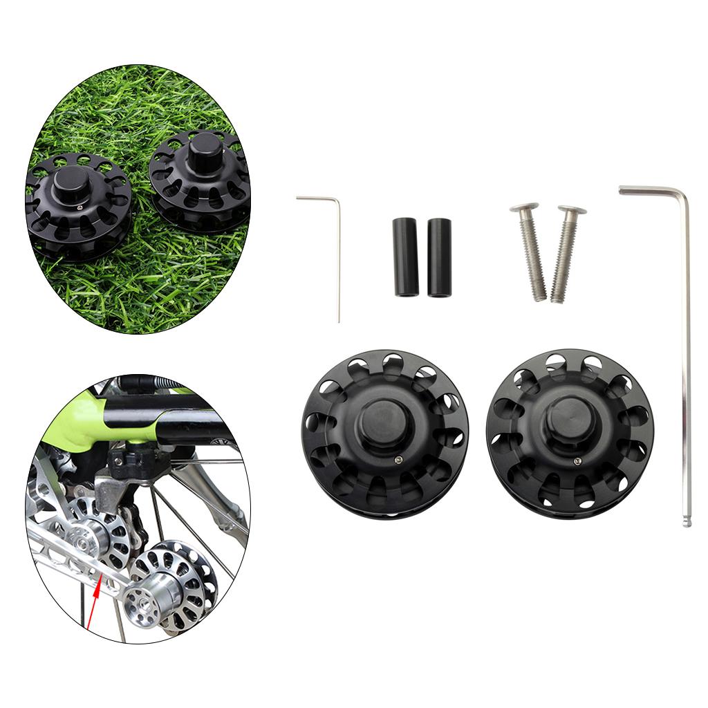 Pair Bike Chain Tensioner Refit Wheel Replacement Roller for Brompton Folding Bicycle Rear Derailleur Single 2/3/6 Speed Chain Guide Pulley