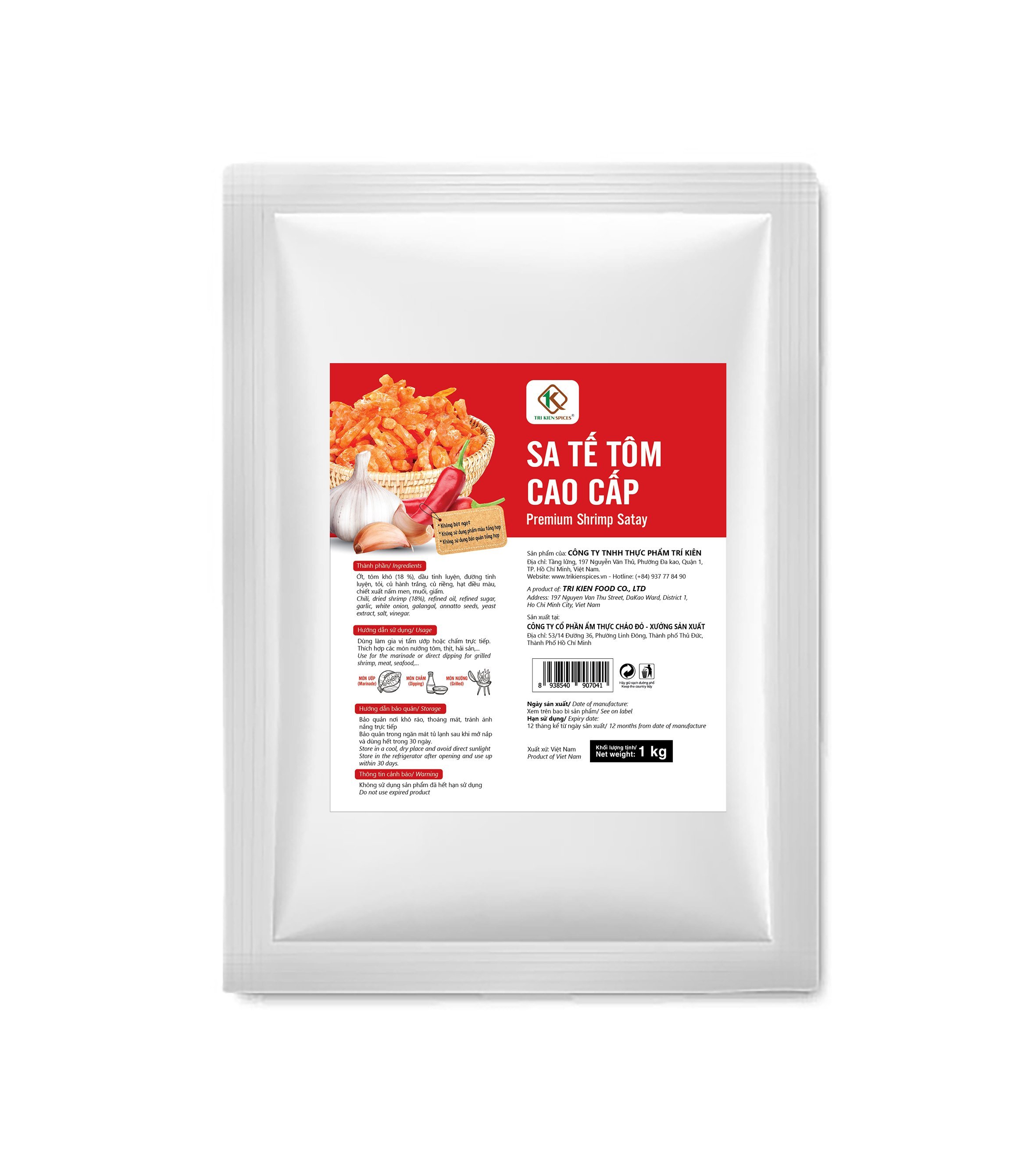 Sa Tế Tôm Cao Cấp Tri Kien Spices - Túi 1KG