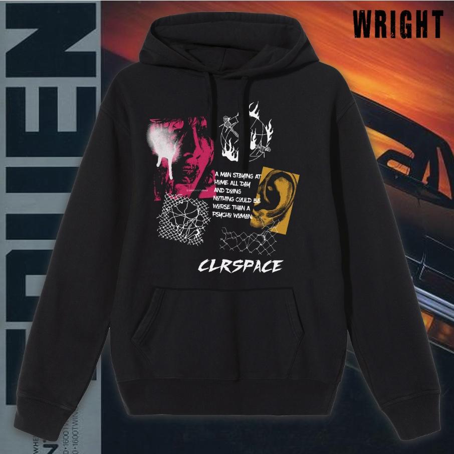 Áo hoodie wright clrspace khoa học viễn tưởng unisex