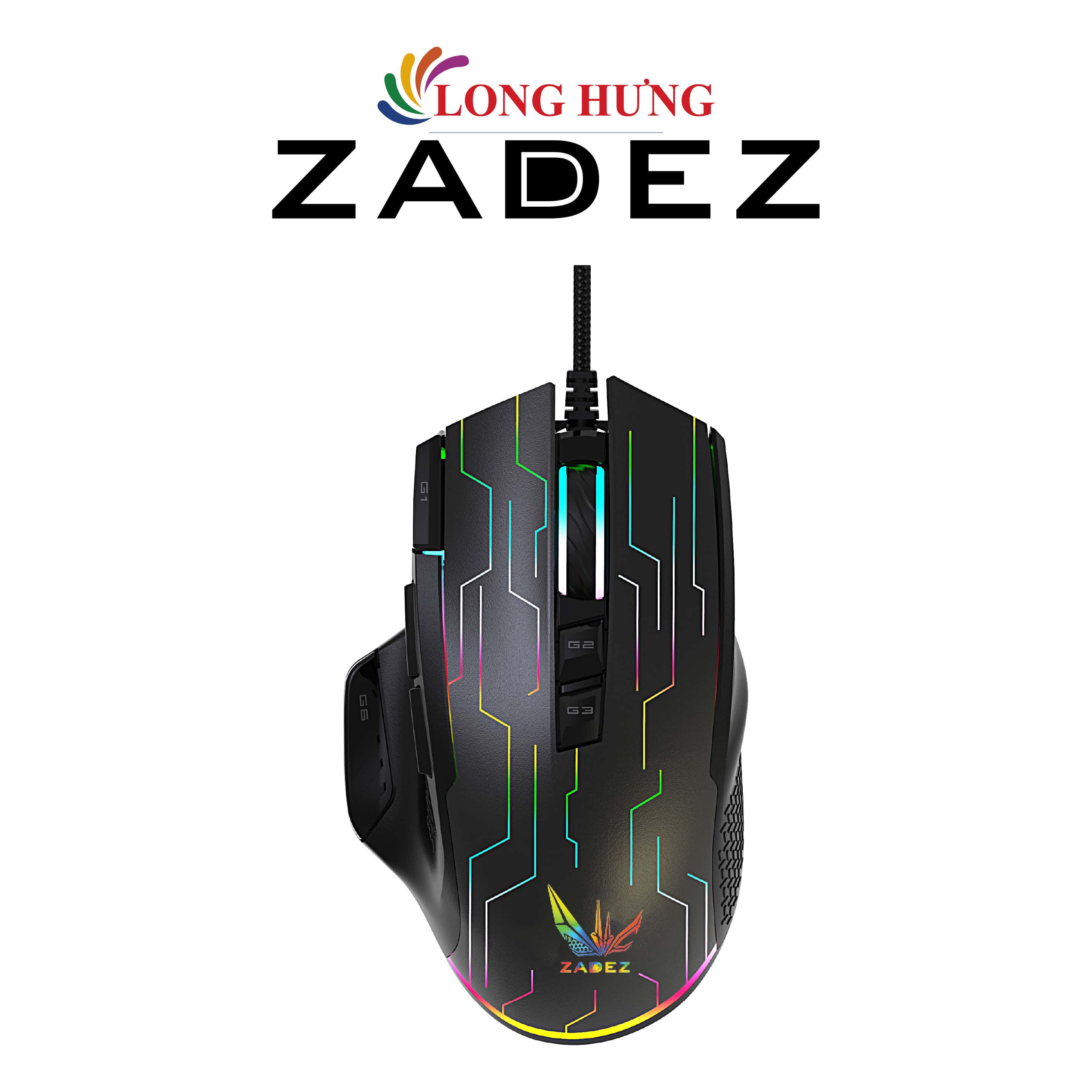 Chuột có dây Gaming Zadez GT-616M - Hàng chính hãng