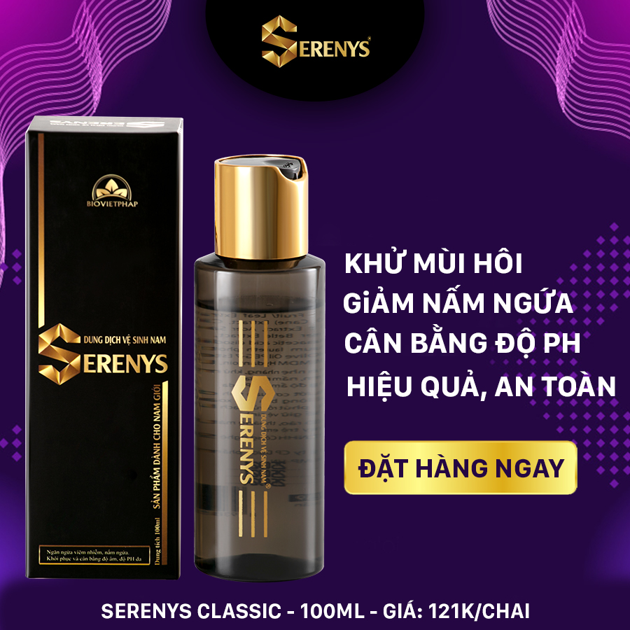 Gel Dung Dịch Vệ Sinh Khử Mùi Phụ Khoa Nam Serenys 100ml