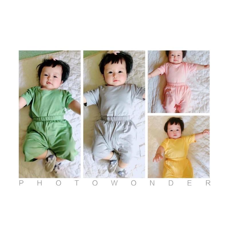 Bộ thun lạnh trơn, bộ cho bé trai / bé gái
