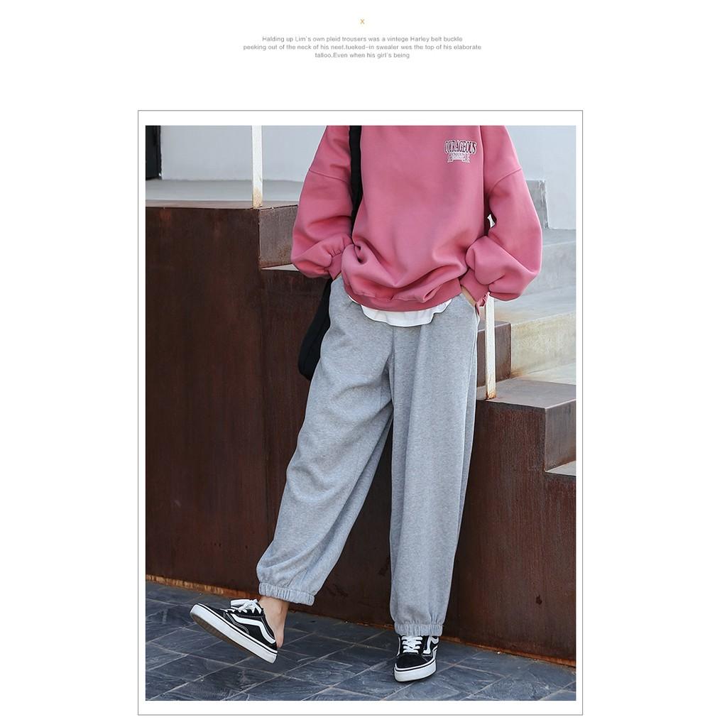 Quần Jogger Nữ Dài Ống Rộng Có Bo SIMPLE Ulzzang