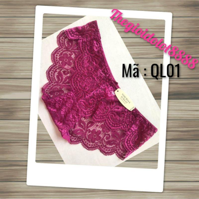 Quần lót ren chất liệu cotton co giãn tốt mã đặt hàng QL01