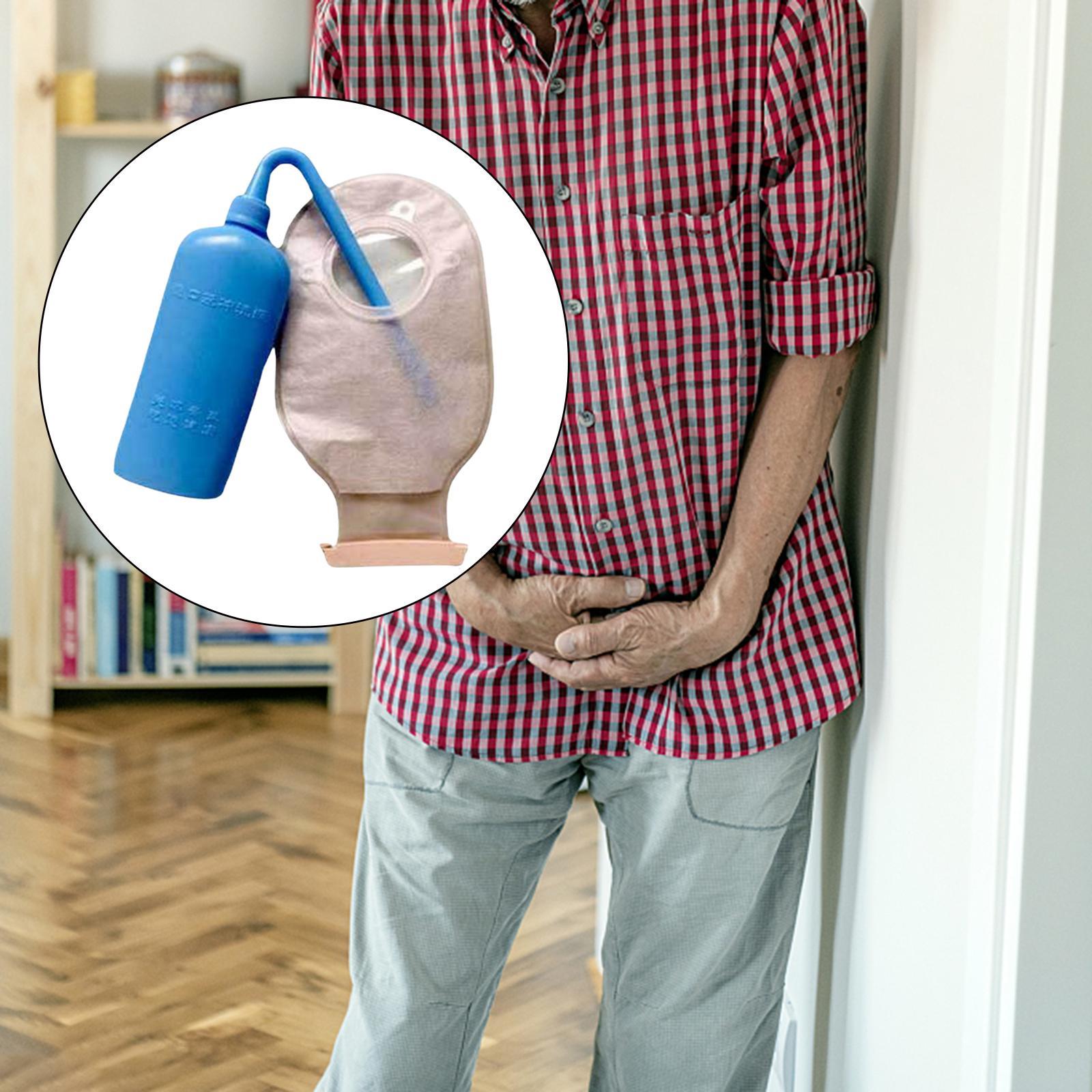 230ml Colostomy Bag Wash Bottles Flushing Pot Plastic Portable Accessory Pocket Cleaning Bottle for Ostomy Pouches All Ostomy Bags Health