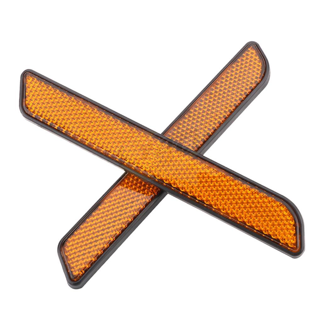 2xMotorcycle Front Fork Reflector for Harley 883 Yellow