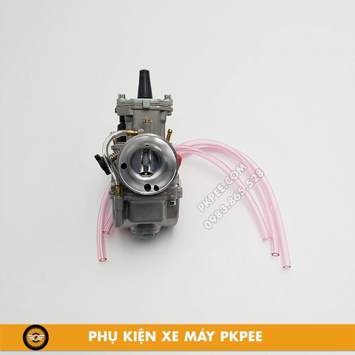 Bình Xăng Con Ga Dẹp Mẫu PWK Keihin Có Power Jet Gắn Dream, Wave, Sirius, Exciter 24, 28, 30, 32, 34