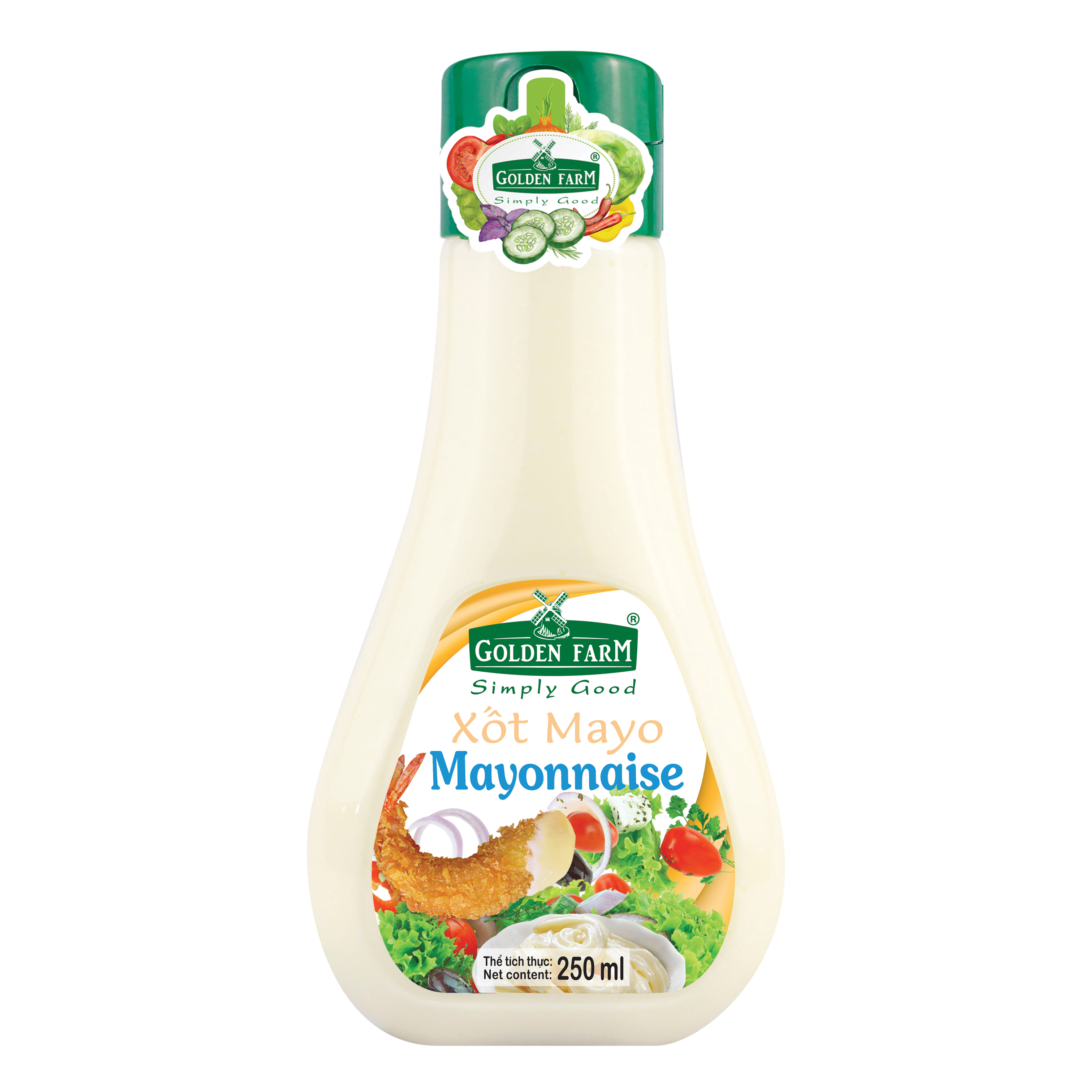 Sốt Trứng Gà Tươi Mayonnaise Golden Farm (250ml)