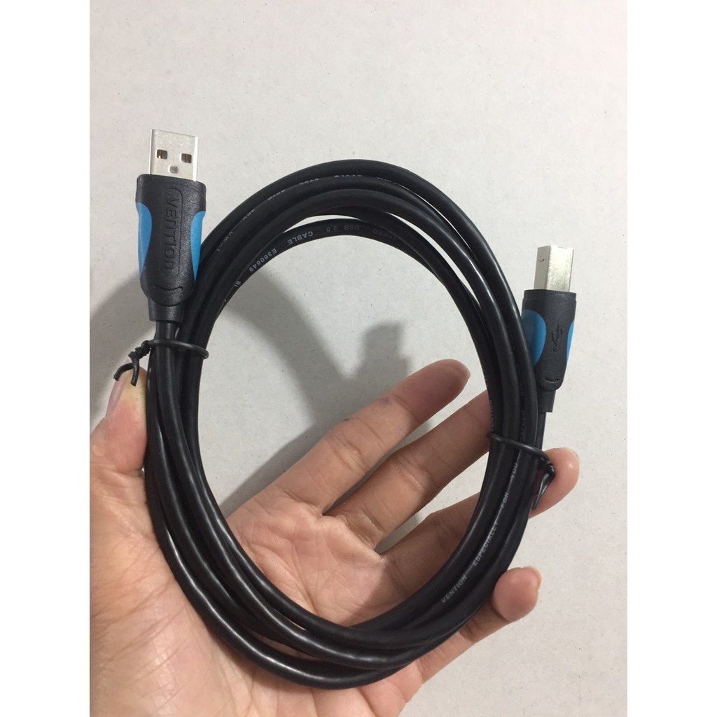 Cáp máy in Usb 2.0 male to B male Cable cho laptop Vention VAS-A16 - Hàng chính hãng