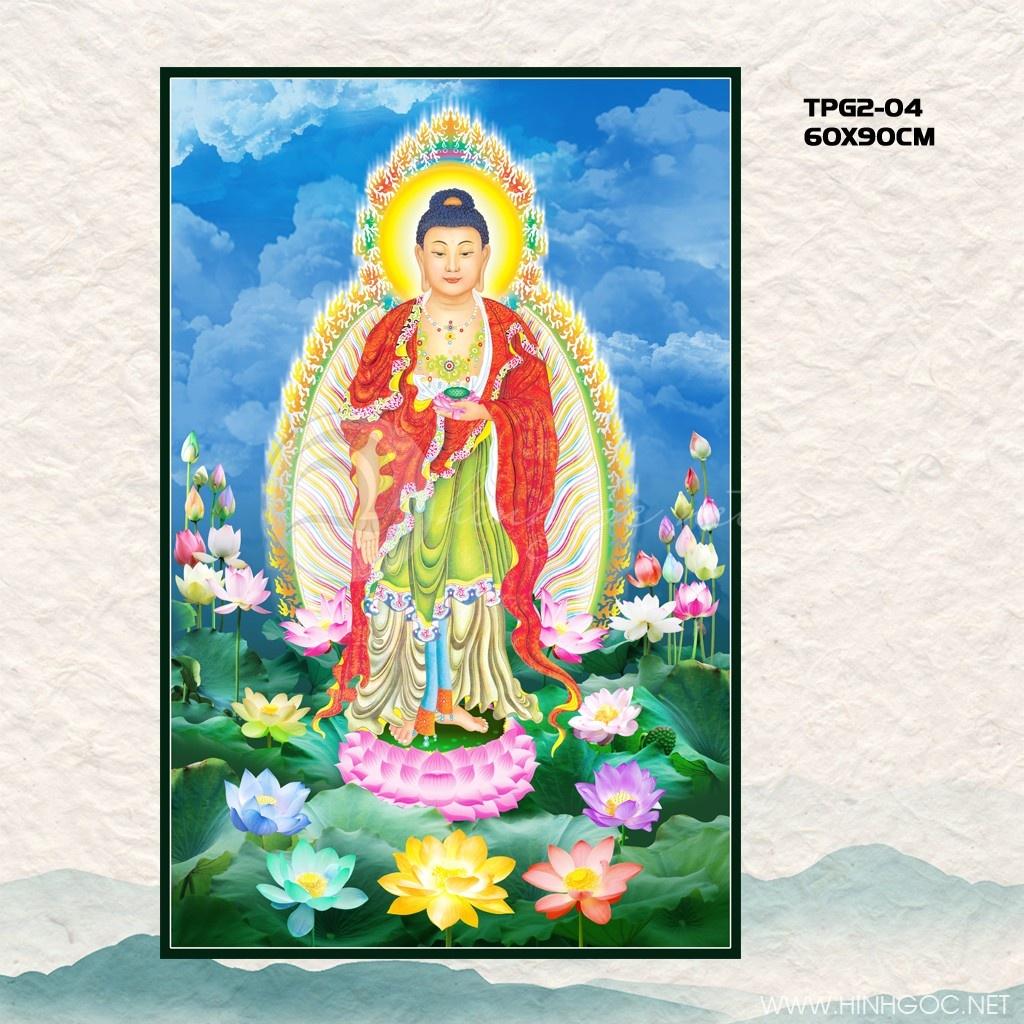 Tranh Phật treo tường, những mẫu tranh Phật &amp; hoa sen đẹp, thanh tịnh - tặng kèm đinh treo - TIỆM TRANH 91