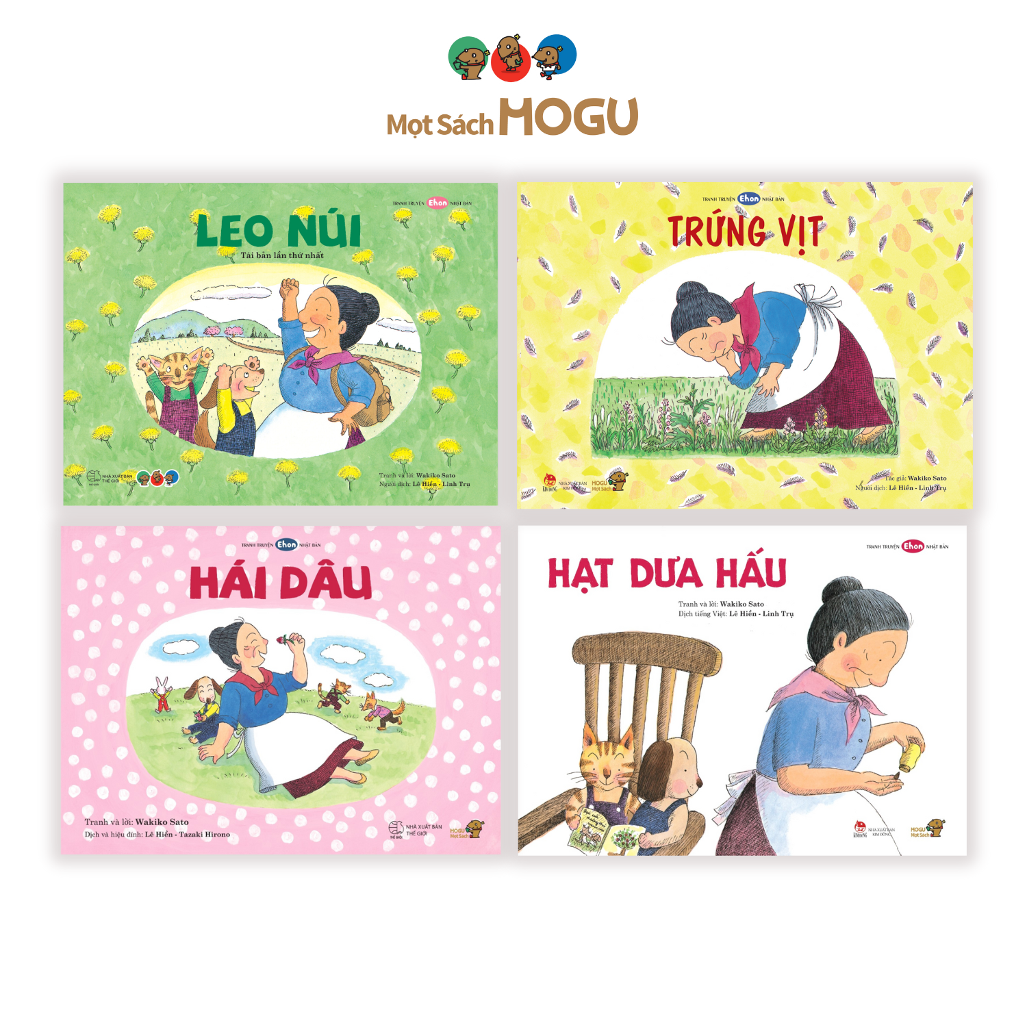 Truyện Ehon bé 3-4-5 tuổi - Bộ 4 cuốn Trải nghiệm cùng Bà Baba