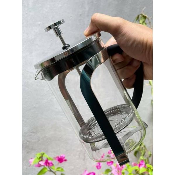 Bình Pha Trà, Cà Phê Kiểu Pháp Bằng Thủy Tinh Cáo Cấp Dung Tích 800ml LLG019