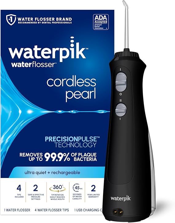 Máy tăm nước cầm tay không dây Waterpik Cordless Pearl WF-13CD012 Hàng Chính Hãng