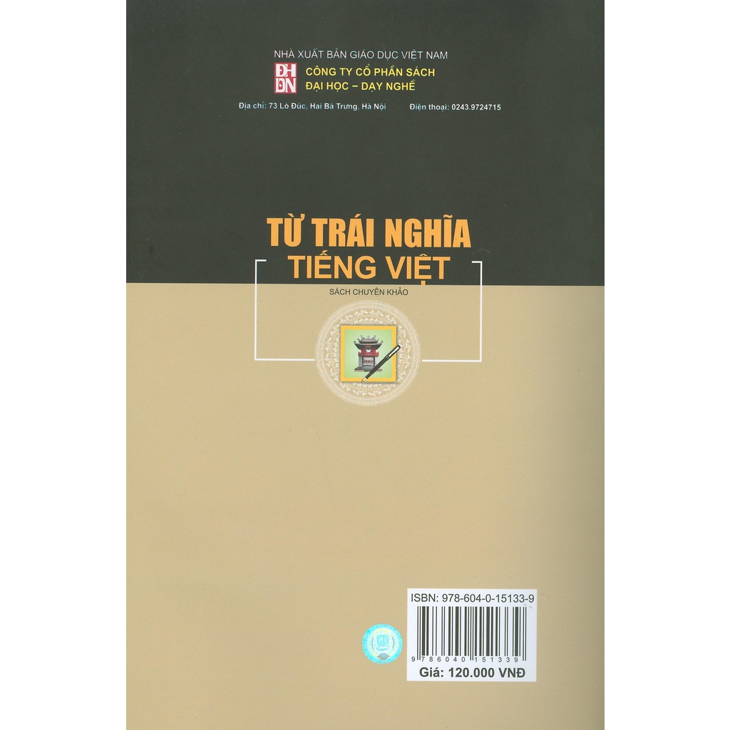 Từ Trái Nghĩa Tiếng Việt (Sách chuyên khảo)