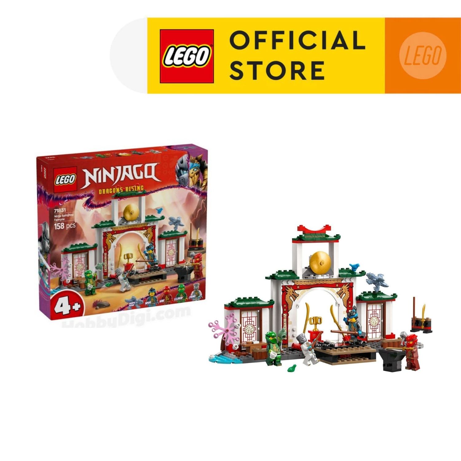 LEGO NINJAGO 71831 Đồ Chơi Lắp Ráp Đền Ninja Spinjitzu (158 Chi Tiết)
