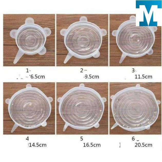 SET 6 NẮP ÚP BÁT SILICON SIÊU DAI