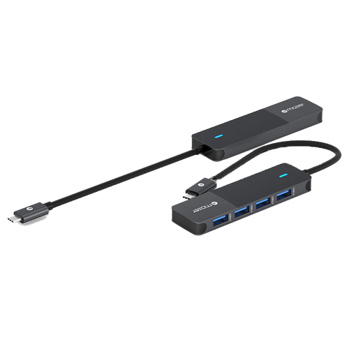 Cổng Chuyển Đổi Mazer USB-C Multimedia Pro Hub 4-in-1 (20cm) - Hàng Chính Hãng